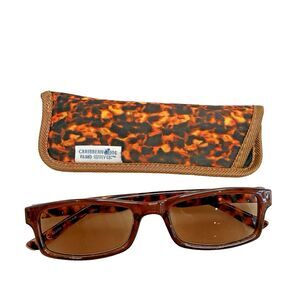 Caribbean Joe CJ1629 Brown Tortoise Reading Sunglasses 1.50 Power EUC